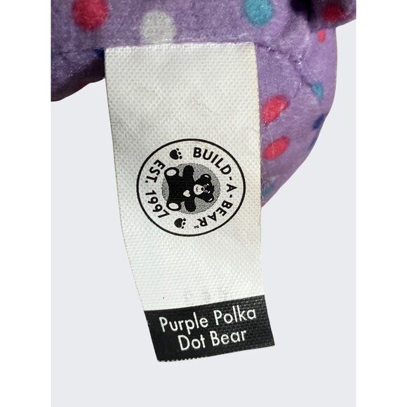 Build a Bear McDonalds Happy Meal Purple Polka Dot Bear #4 2015 - Picture 7 of 10